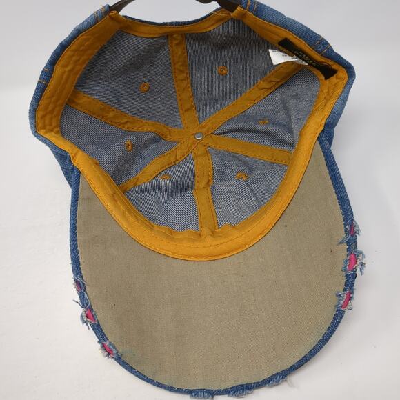 Boss Slideback Baseball Cap Blue One Size Adjustable Rhinestone Magid Hats - Picture 6 of 9